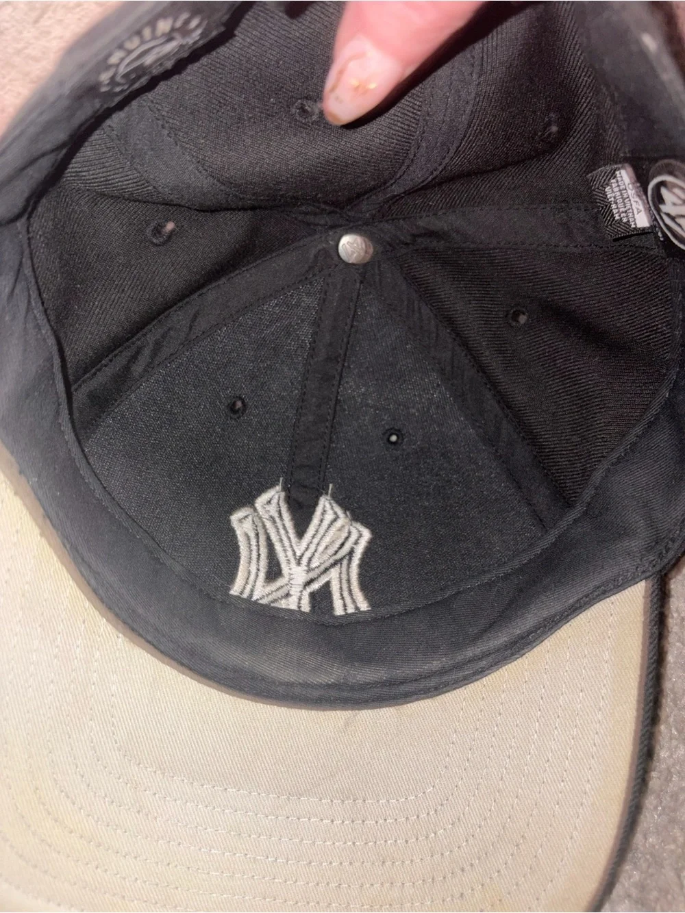 47 Brand New York Yankees Black Baseball Cap OSFA Adjustable